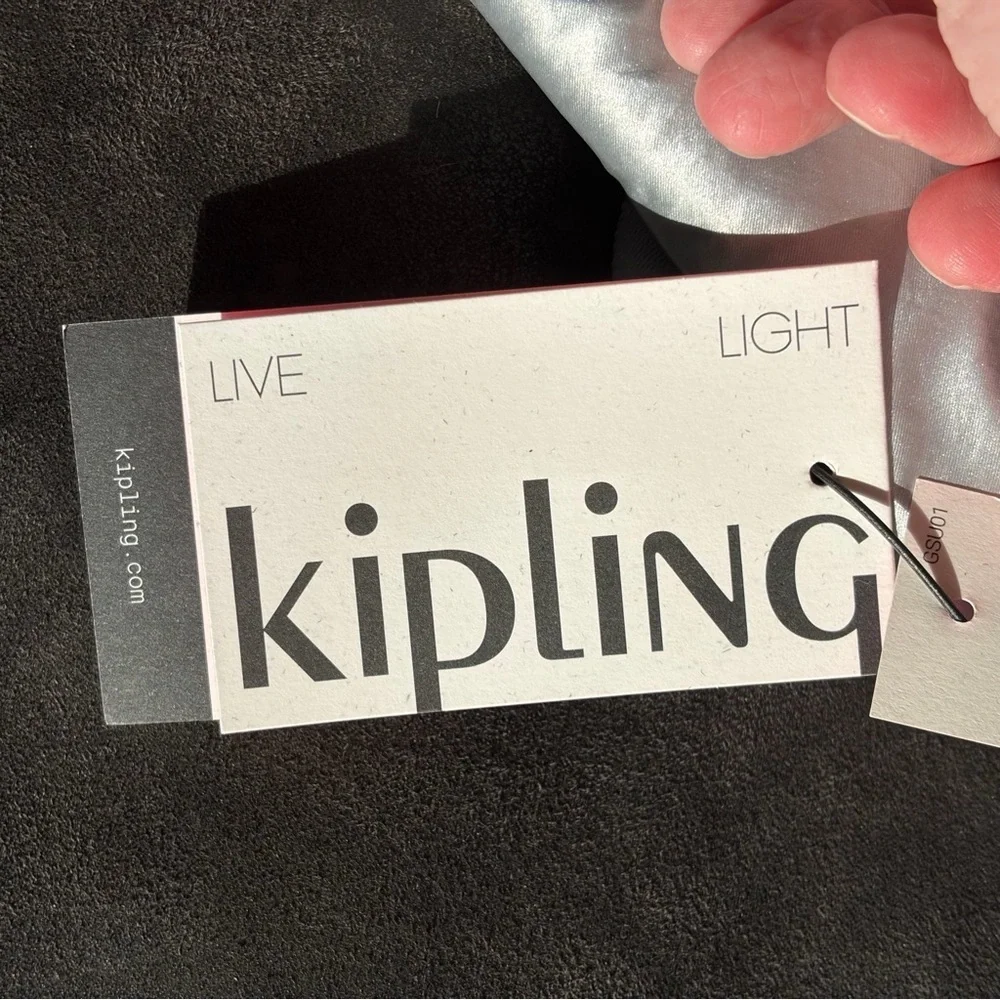 Kipling Metallic Silver Backpack Anto S NWT